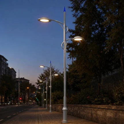 Klasik Kaideli Çift Kollu Cadde Direği ART-1102 — uygulama alanı