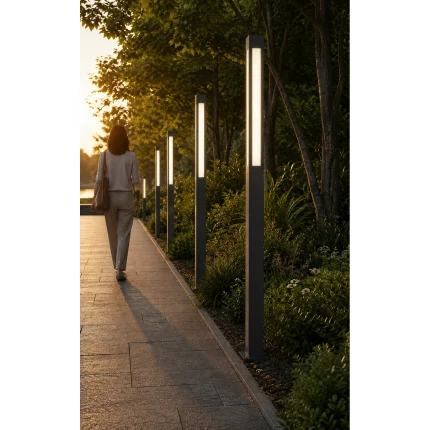 Monument Pleksi Gövdeden Işıklı Aydınlatma Direği ART-1361 — uygulama alanı